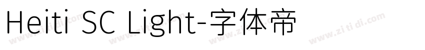 Heiti SC Light字体转换